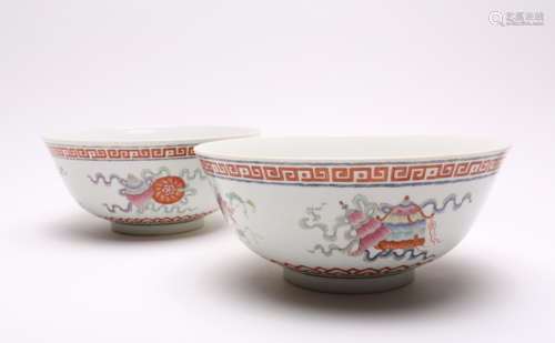 A Pair of Chinese Porcelain Bowls