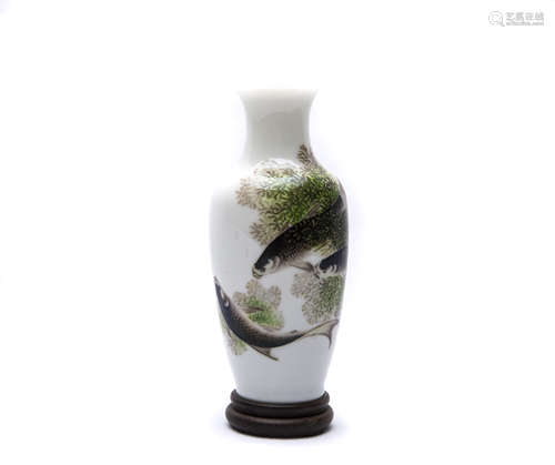 A Chinese Vase with Stand