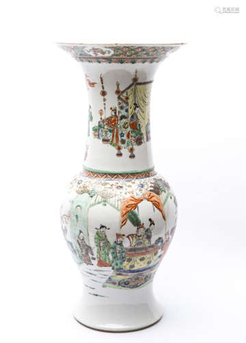 A Chinese Wu-Cai Porcelain Vase