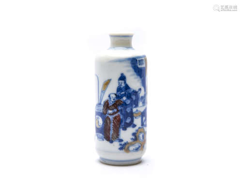 A Chinese Porcelain Snuff Bottle