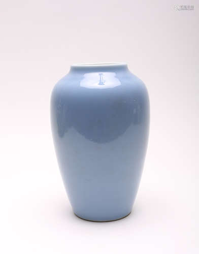 A Chinese Clair-De-Lune-Glazed Vase.