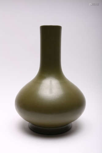 A Chinese Teadust-Glazed Porcelain Vase