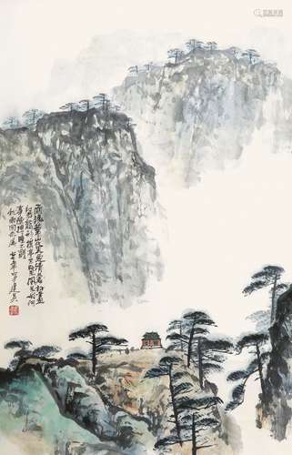 冯建吴 山水 镜心