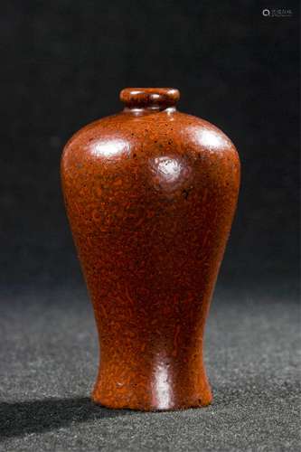 CHINESE LACQUER MEIPING VASE