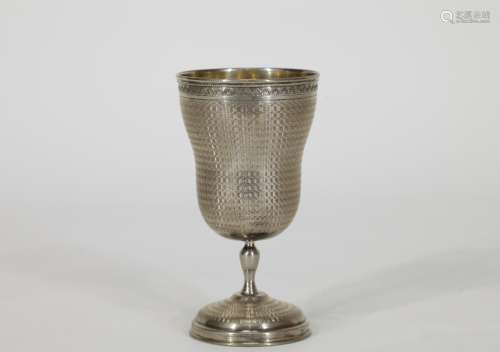 Antique Silver Kiddush Cup, Marked