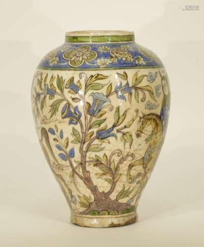 Earl 19th C. Persian Pottery Vase