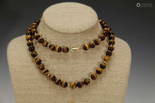 Chinese Tiger Eye Necklace