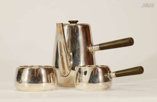 Set of 3 Pieces Sterling Tea Set w/ Mark