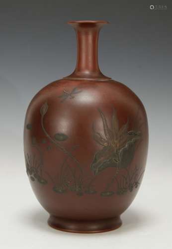 Republic Period Chinese Yixing Zisha Vase