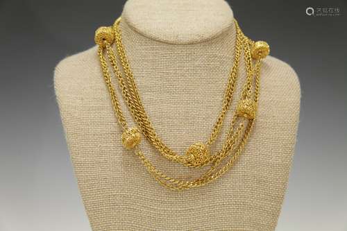 A Long Gold Color Chain