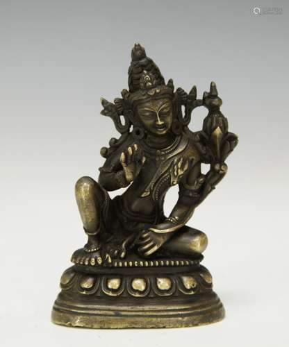 Chinese Qing Dynasty Bronze Buddha