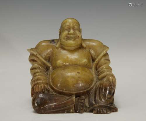 Chinese Soapstone Carved Buddha