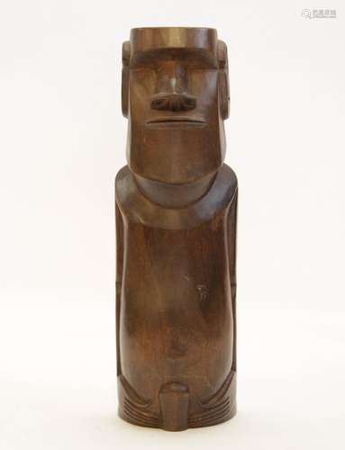 African Antique Wood Carved Figural