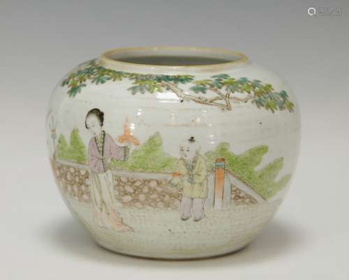 Chinese Famille Rose Porcelain Jar