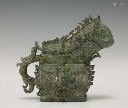 Chinese Bronze Ewer