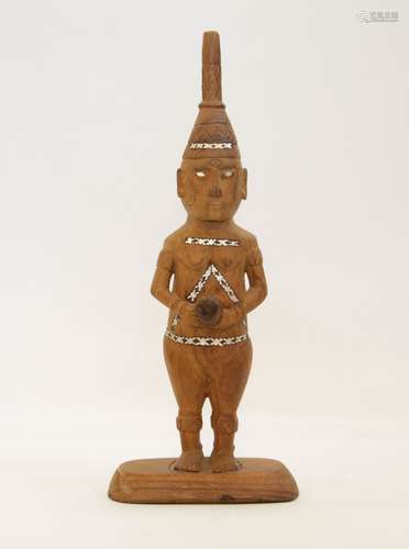 African Antique Wood Carved Figural