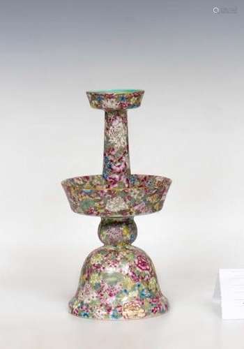 Chinese Famille Rose Thousands Flower Vase