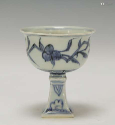 Chinese High Foot Porcelain Cup