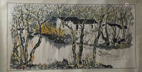 Chinese Ink/Color Scroll Painting