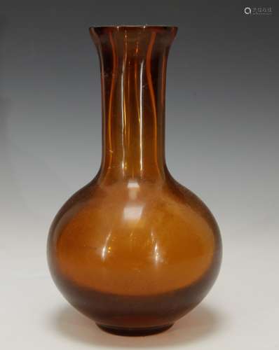 Republic Period Chinese Peking Glass Vase