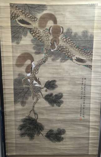 Chinese Ink/Color Scroll Painting