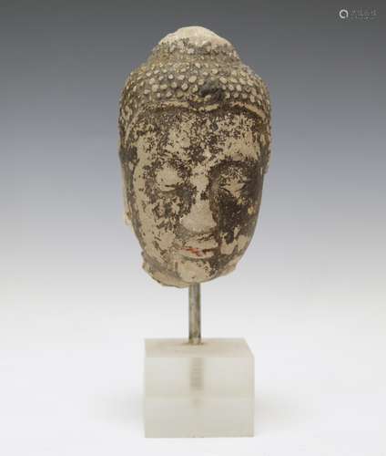 Chinese Rock Carved Buddha Head