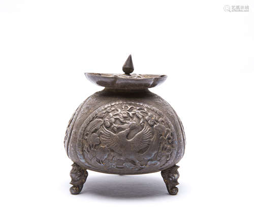 A Chinese Tripot incense Censer 