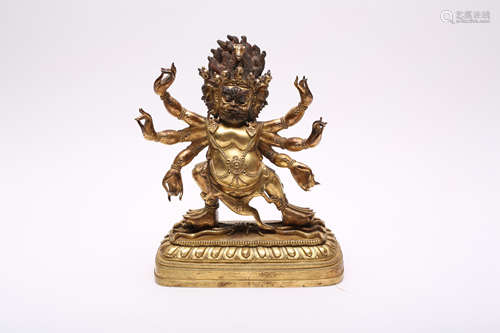 A Chinese Gilt Bronze Buddha