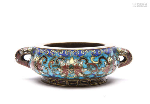 A Chinese Cloisonne Incense Burner