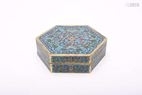 A Chinese Cloisonne Box with Cover