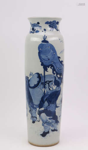 A Chinese Blue and White Porcelain Vase