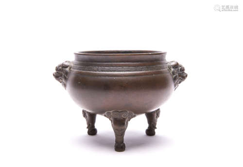 A Chinese Bronze Incense Burner