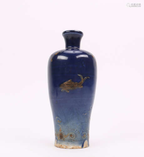 A Chinese Bule Porcelain Vase