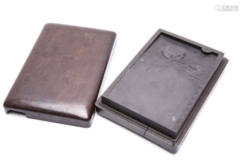 A Chinese Duan Ink Stone with Box