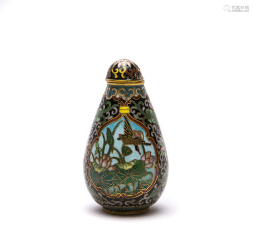 A Chinese Cloisonne Snuff Bottle