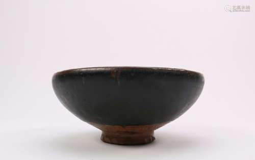 A Chinese Black Glazed Porcelain Bowl