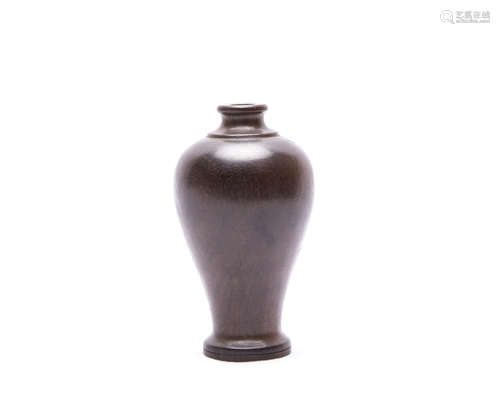 A Chinese Zitan Vase