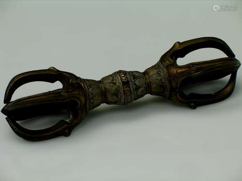 Tibetan Bronze Vajra, 19th Century.