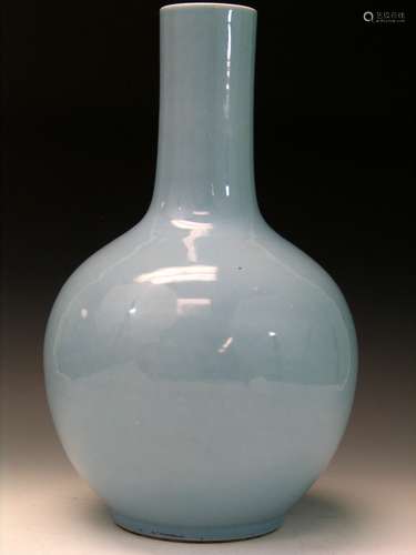 Chinese Clair de Lune Porcelain Vase, 19th Century.