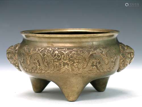 Chinese Bronze Incense Burner