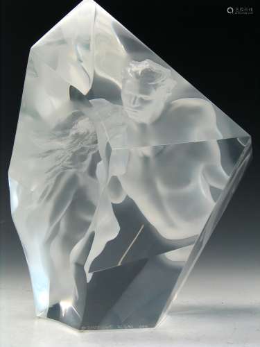 Prologue, Clear Acrylic Resin, Edition of 650, by Frederick Hart.