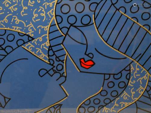 The One and Only, Serigraph on Paper, by Romero Britto.