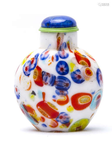 Chinese Peking Glass Snuff Bottle.