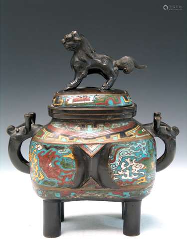 Chinese Cloisonne Incense Burner