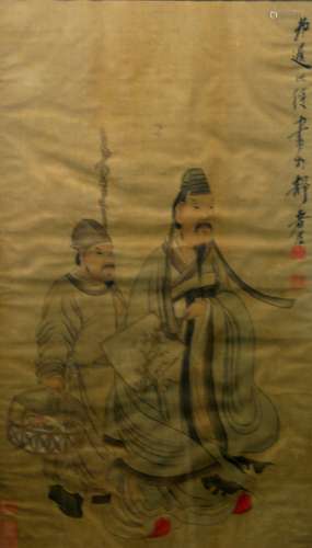 Chinese Water Color Painting on Paper, Signed Chen Hong Shou.