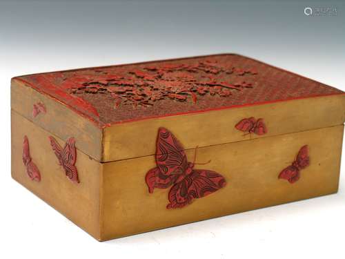 Chinese Cinnabar Lacquer Box