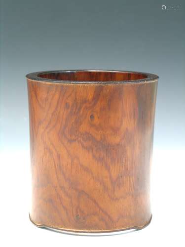 Chinese Huanghuali Wood Brush Pot