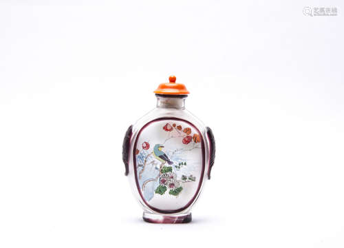 Chinese Peking Glass Snuff Bottle.