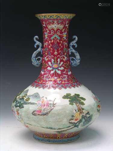 Chinese Famille Rose Porcelain Vase