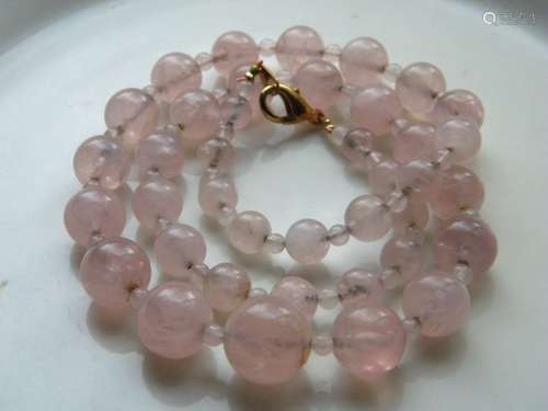 Vintage Pink Crystal Necklace